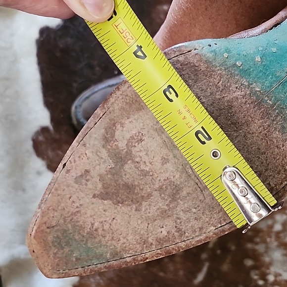 Lane Spring Flower Western Boots Size 9.5M - Picture 6 of 12